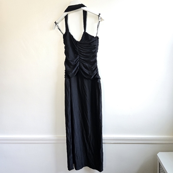 New Shona Joy Yvette Strapless Black Cocktail Midi Dress Size 2 NWOT - Picture 6 of 10